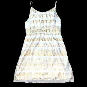 Mark gold and cream dress size L